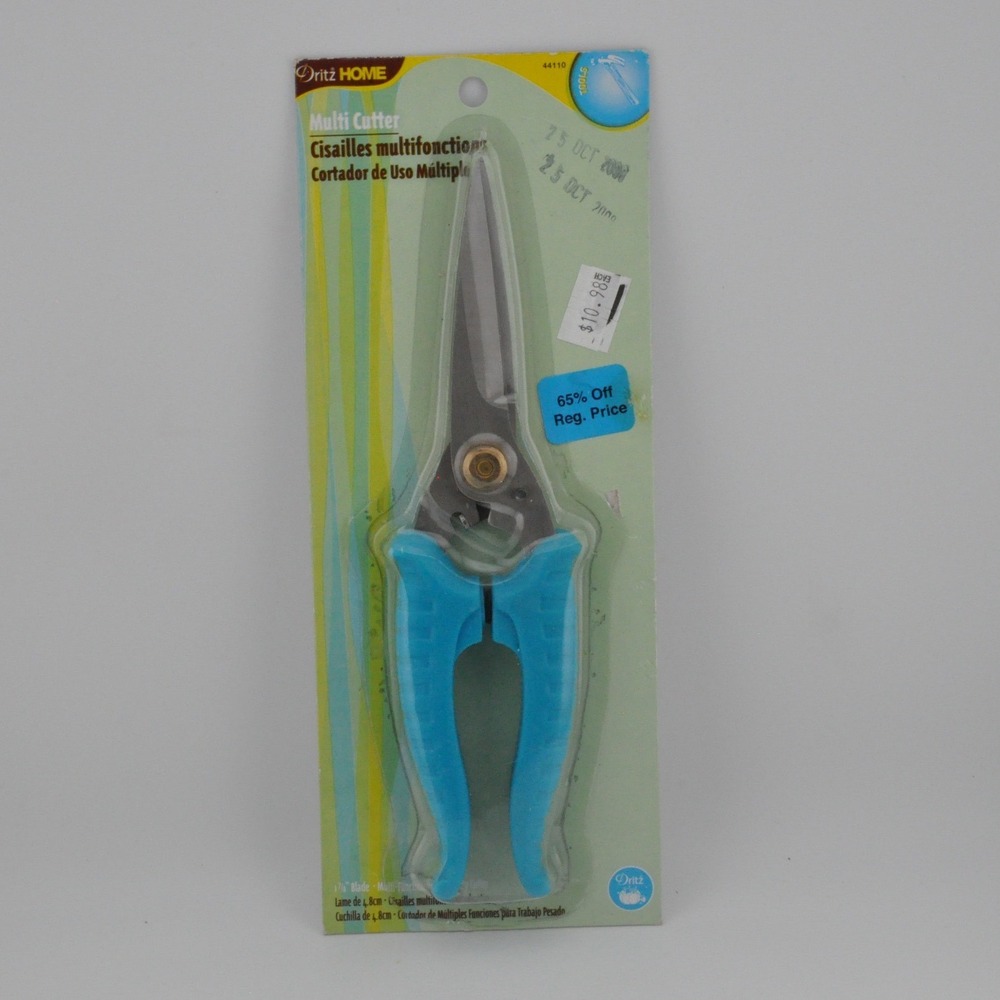 Dritz‎ Home Multi Cutter Shears Blue New Heavy Duty Stainless Steel 44110